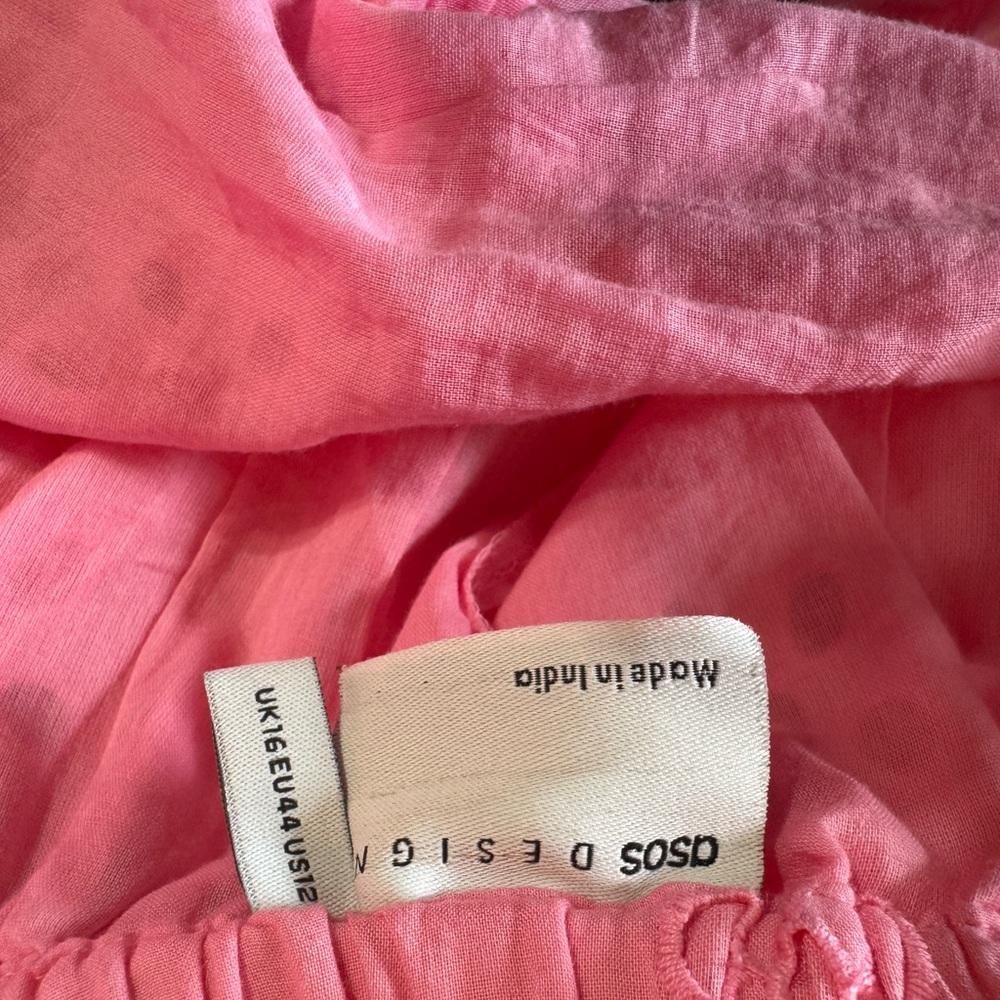 Oasis Pink Eyelet Kids Dress - Picture 4 of 4